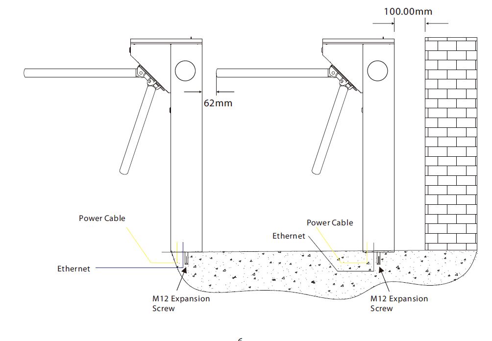 ZKTeco TS-MTS1000 telep�t�se